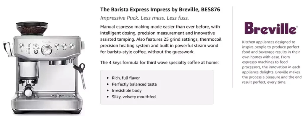 Breville Espresso Machine